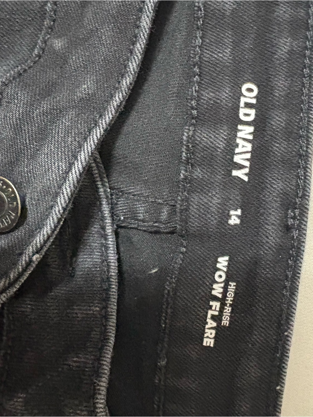 Old Navy Black High-Rise WOW Flare Jeans